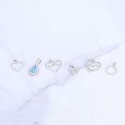 Crystal Collection Pendants CZ Small Dog Paw Pendant (Silver)