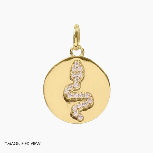 Crystal Collection Pendants Roma Serpent Medallion (Gold)